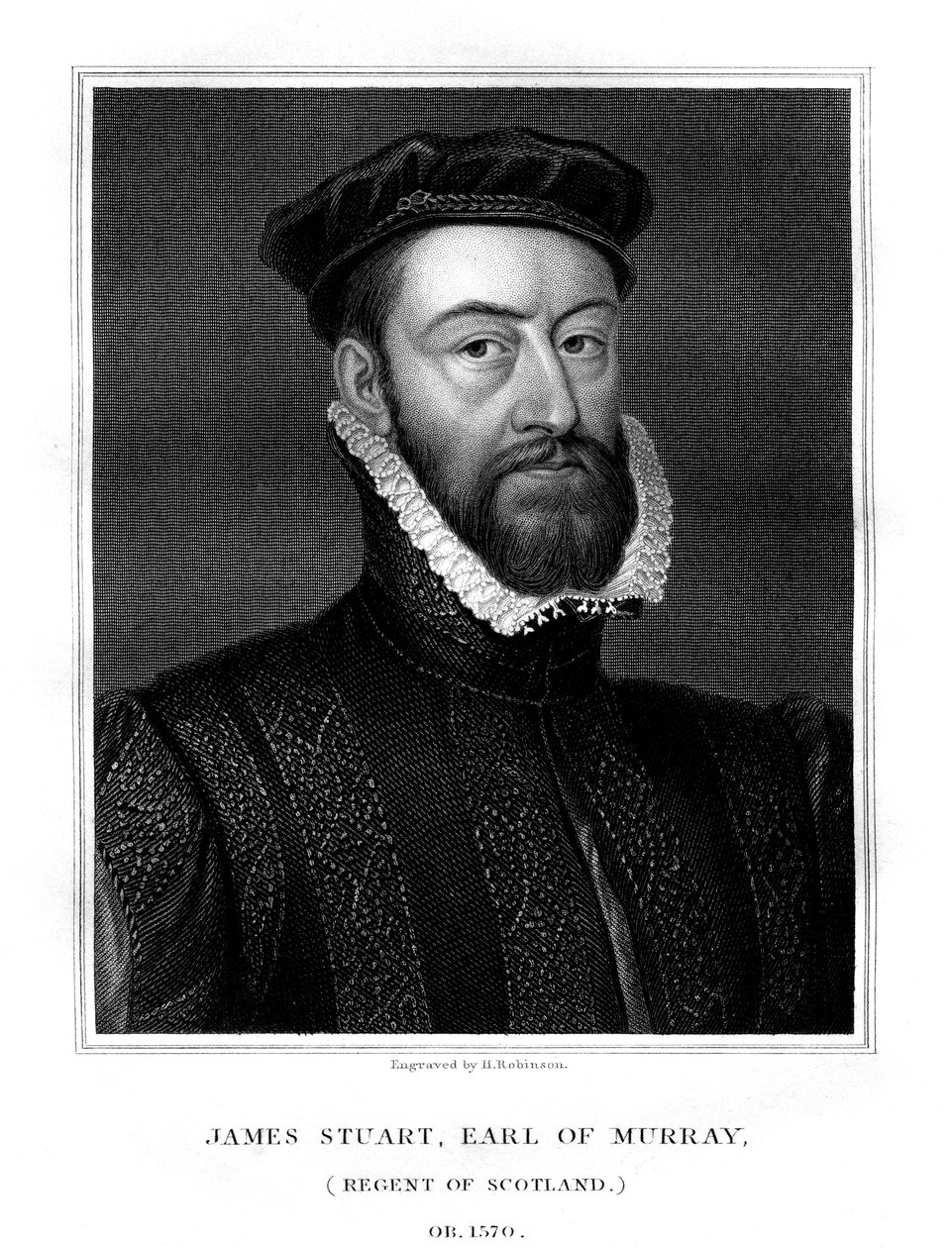 James Stewart, 1. Earl of Moray, Regent von Schottland, 1827 von H. Robinson