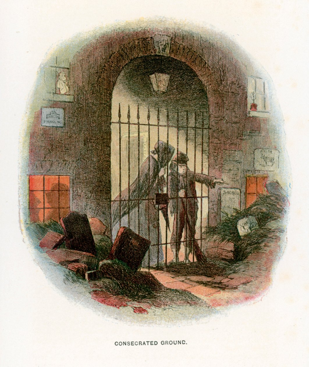 Illustration für Bleak House von Hablot Knight (1815-92) (after) Browne