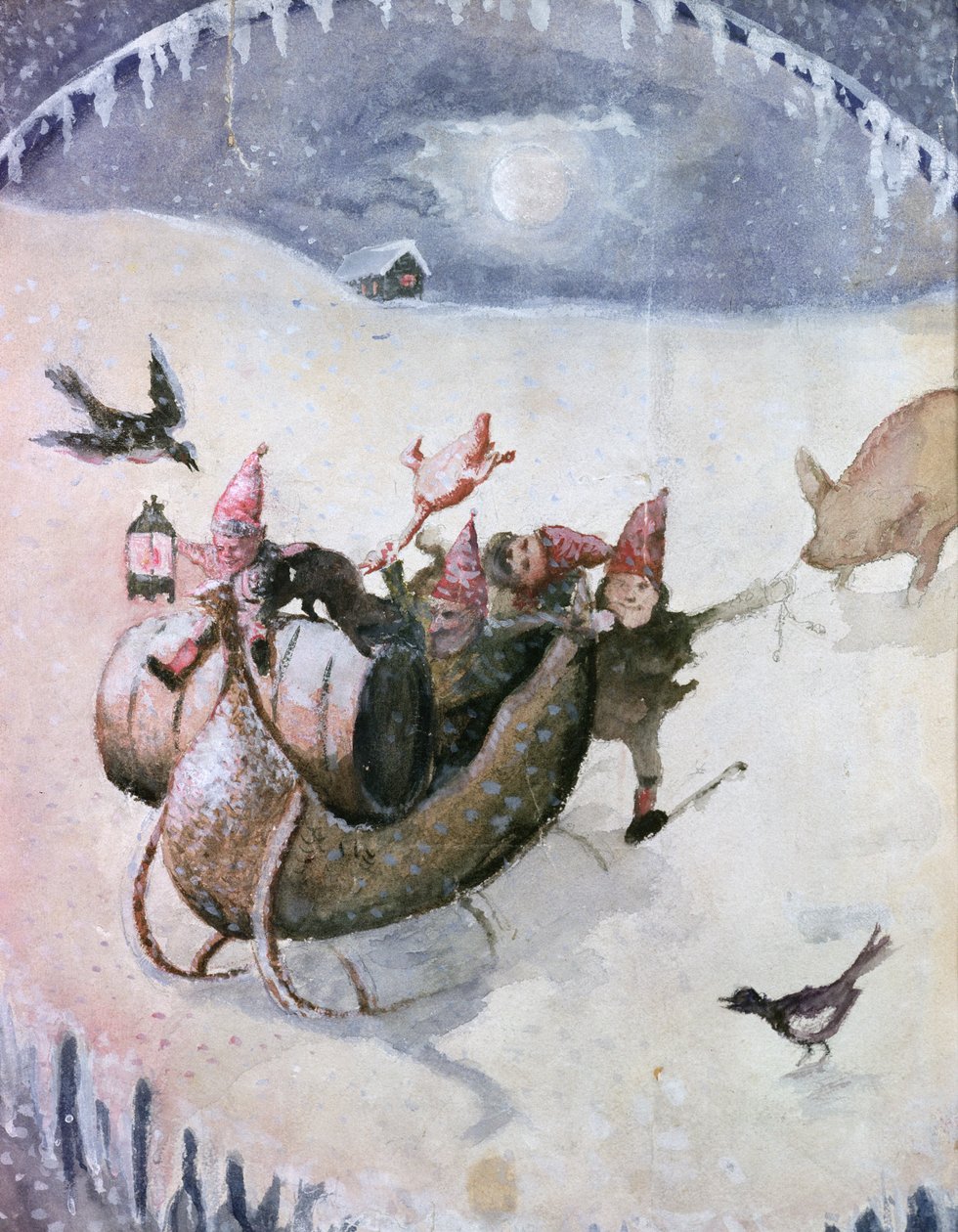 Weihnachtsszene von Halfdan Egedius
