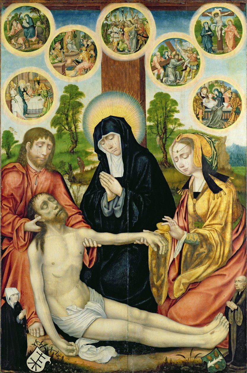 Die Beweinung Christi, um 1520 von Hamburg Master