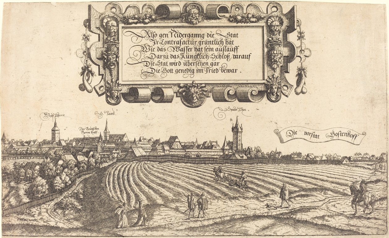 Ansicht von Nürnberg von Westen [rechter Abschnitt] von Hanns Lautensack