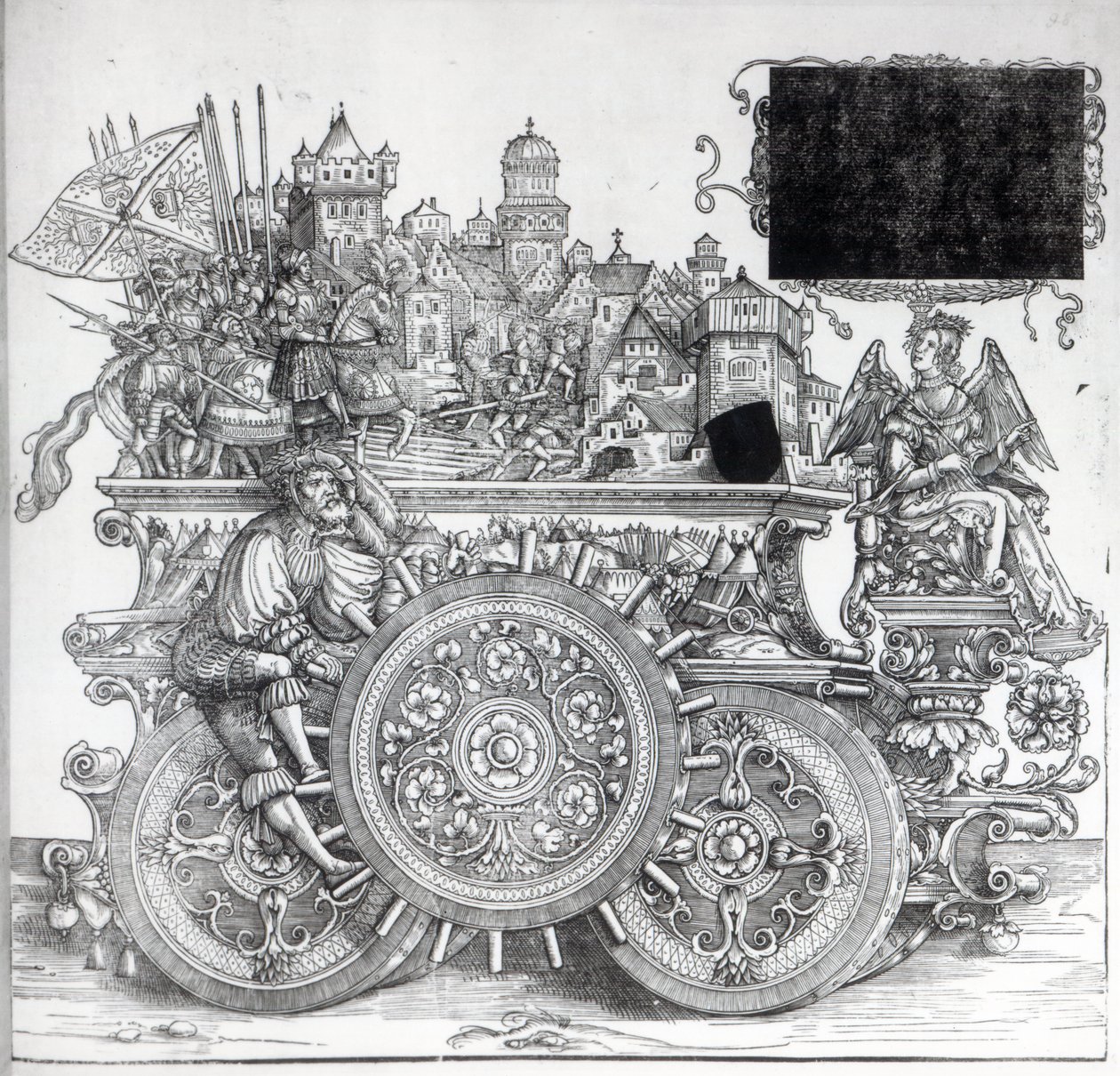 Szene aus Maximilians Triumphzug, ca. 1516-18 von Hans Burgkmair