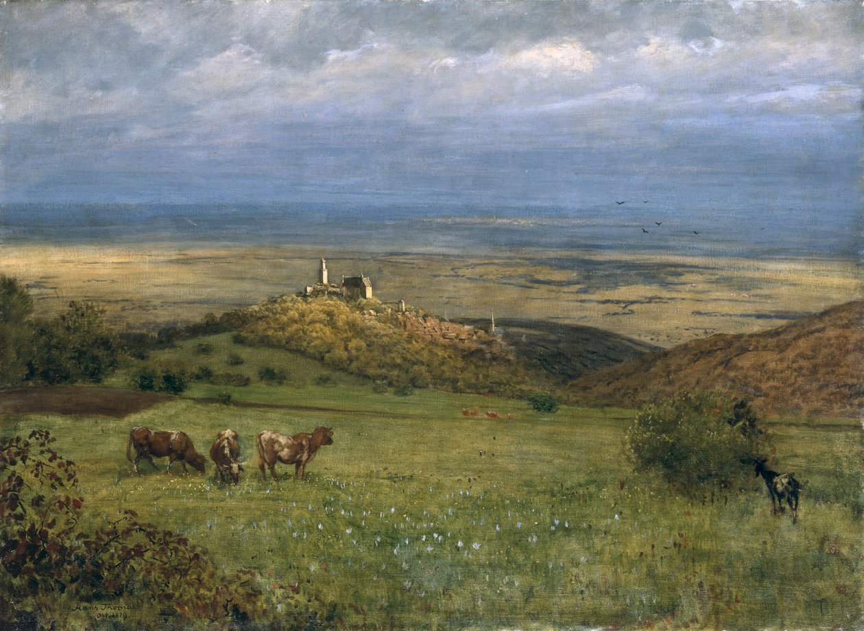 Ansicht von Kronberg im Taunus, Deutschland, 1879 von Hans Thoma