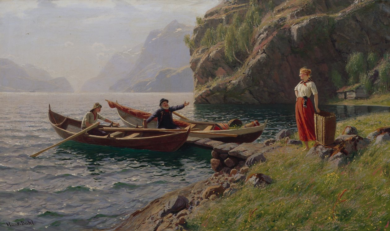 Alltagsleben in den Fjorden von Hans Andreas Dahl
