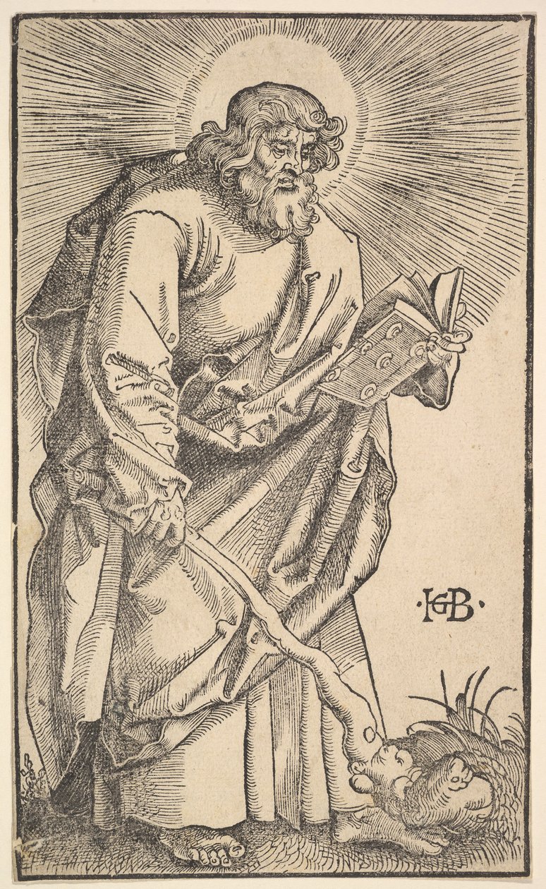 St. Judas Thaddäus aus Christus und die Apostel von Hans Baldung