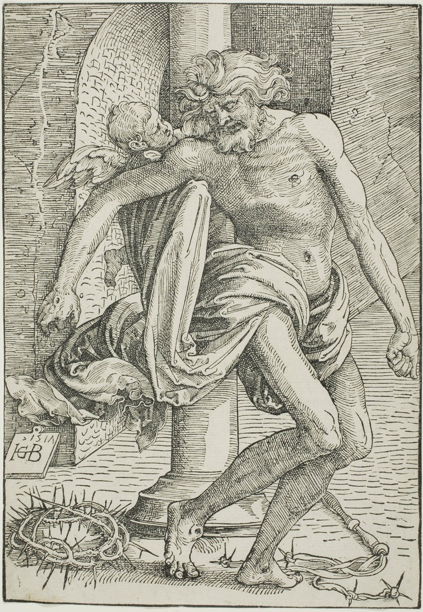 Der Mann der Schmerzen vor der Säule von Hans Baldung Grien