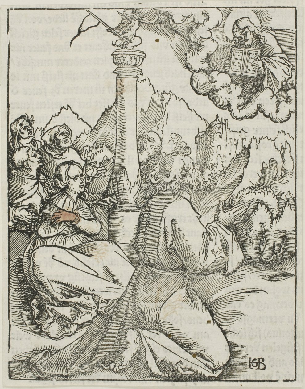 Du sollst keine anderen Götter haben neben mir, aus den Zehn Geboten von Hans Baldung Grien