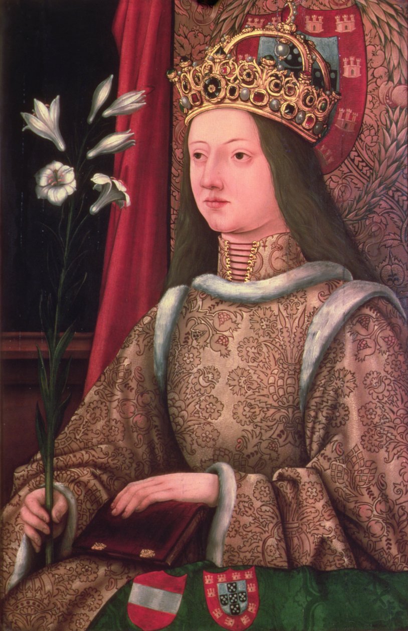 Königin Eleonore von Portugal, Ehefrau von Friedrich III. (Kopie des verlorenen Originals) von Hans Burgkmair