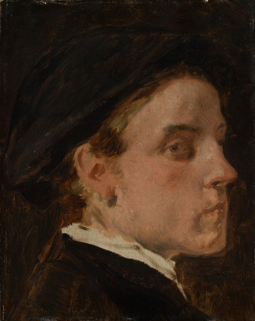 Bildnisstudie des Malers Wilhelm Trübner von Hans Canon