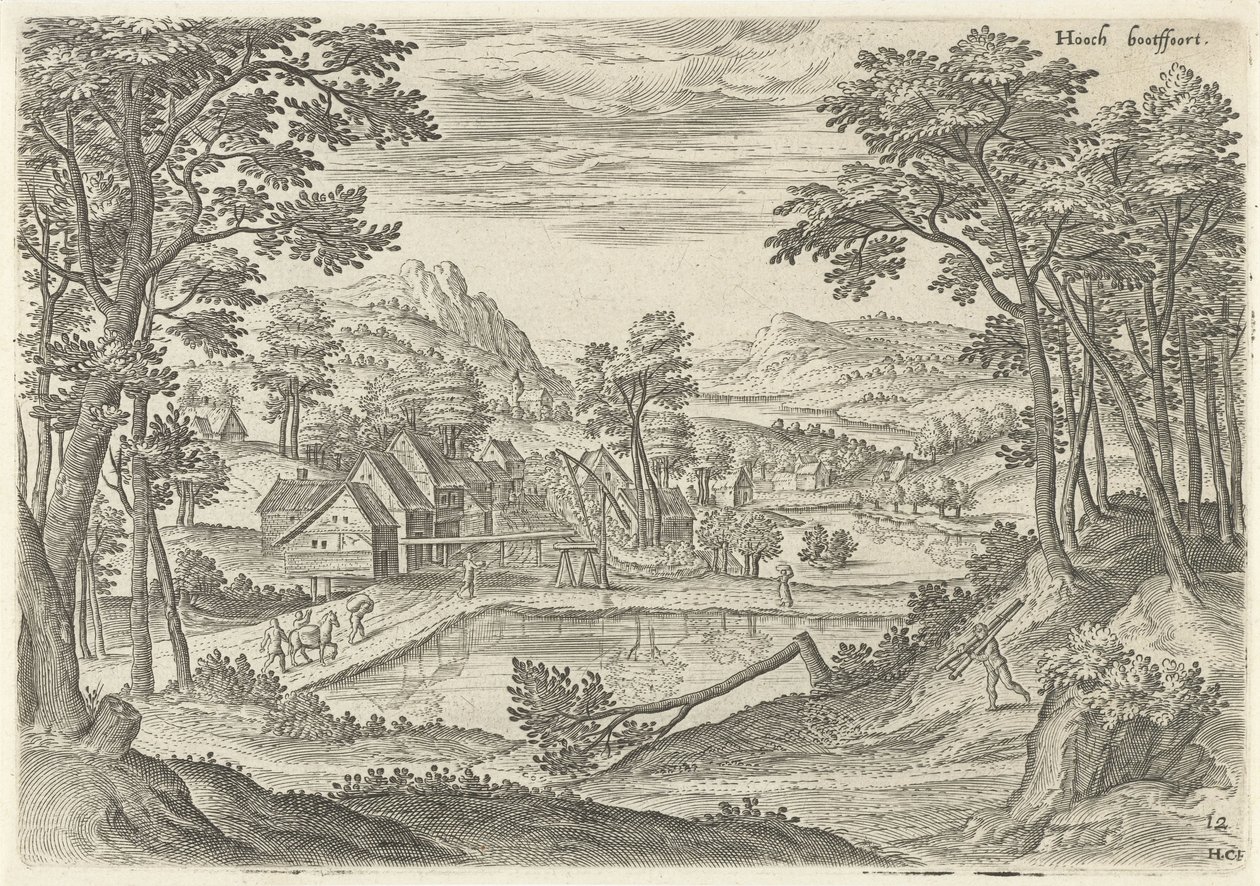 Ansicht von Bosvoorde von Hans Collaert (I)