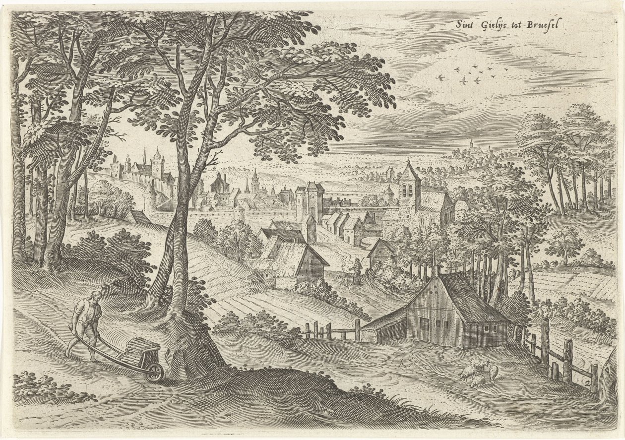 Ansicht von Sint-Gillis von Hans Collaert (I)