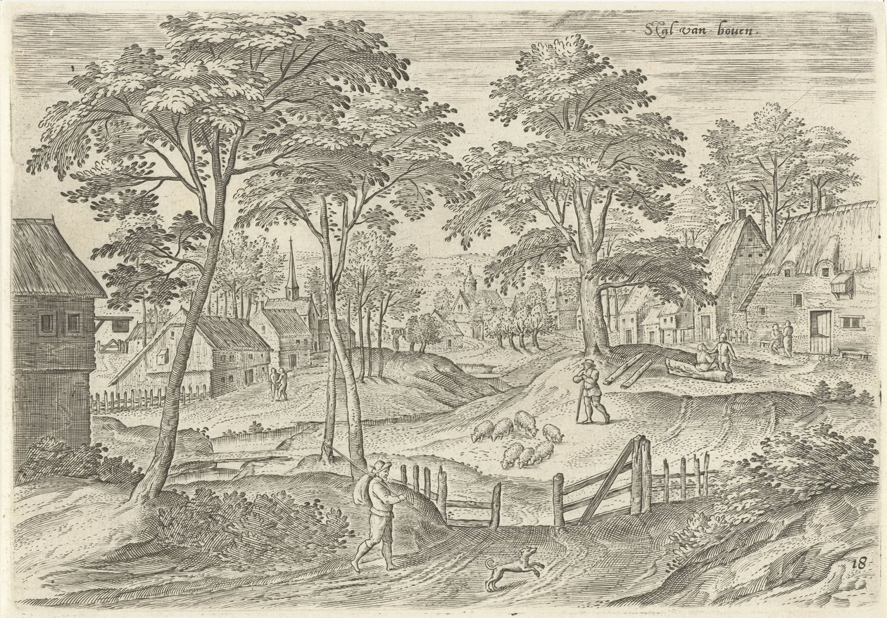 Ansicht von Stal von Hans Collaert (I)