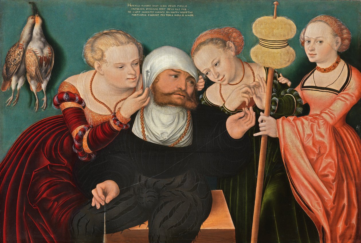 Herkules am Hof von Omphale von Hans Cranach