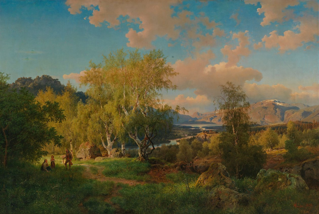 Landschaft aus Ringerike von Hans Gude