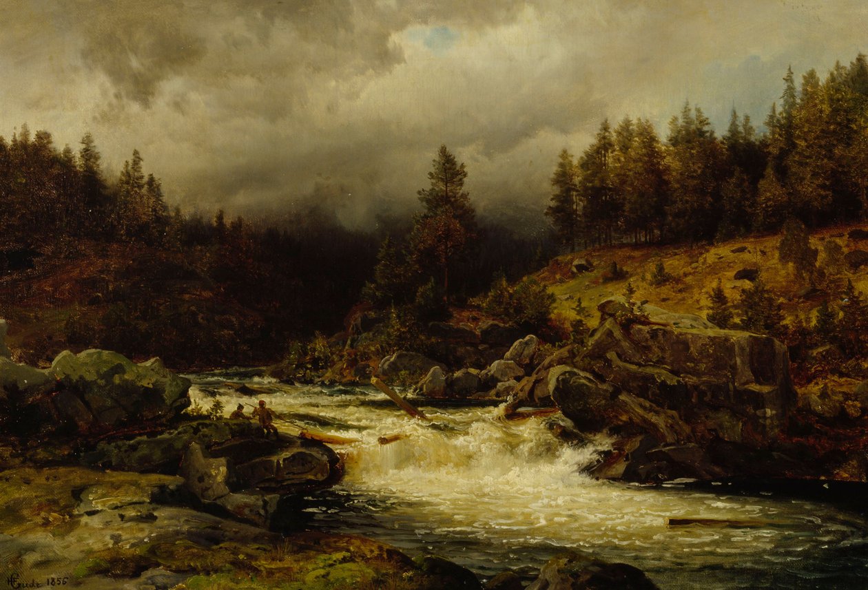 Stromschnellen in Norwegen von Hans Gude