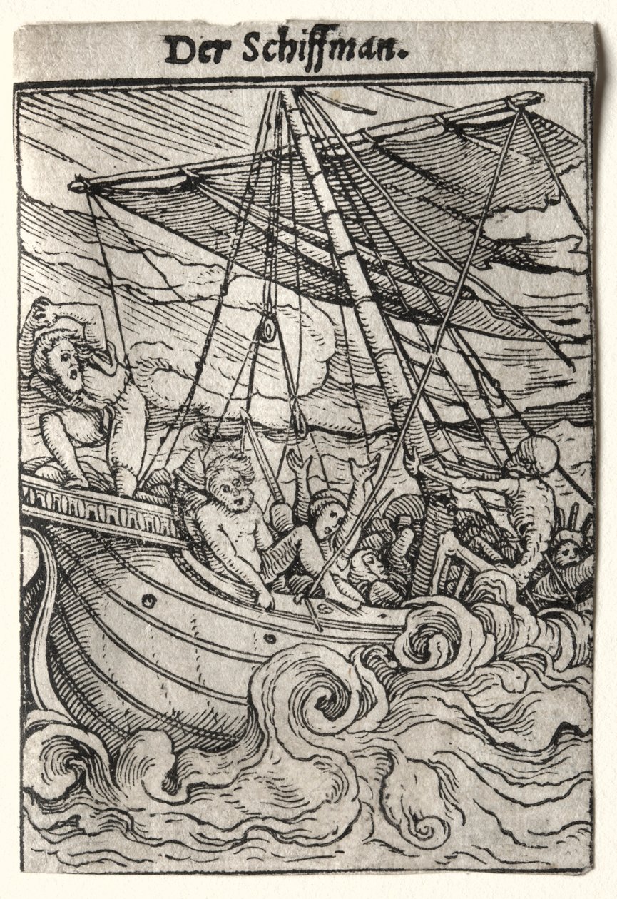 Totentanz: Der Seemann, ca. 1526 von Hans Holbein