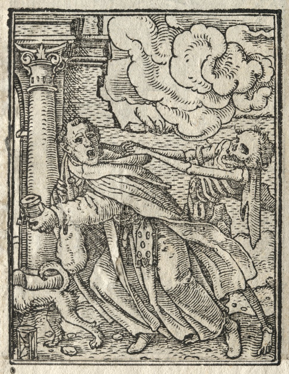 Der Totentanz: Der Bettelmönch, Die Nonne von Hans Holbein