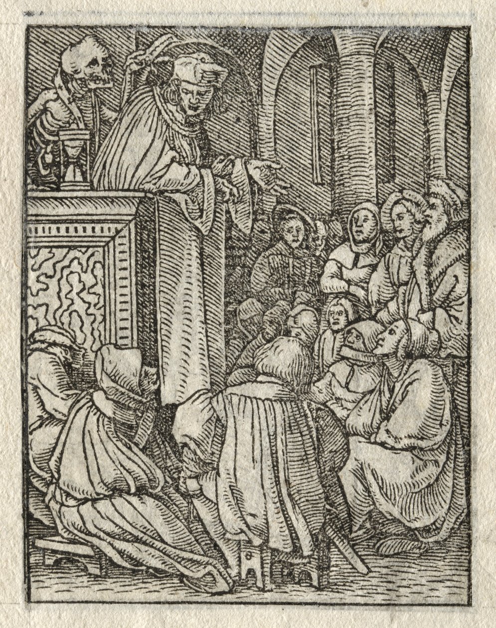 Der Totentanz: Der Prediger, Der Priester von Hans Holbein