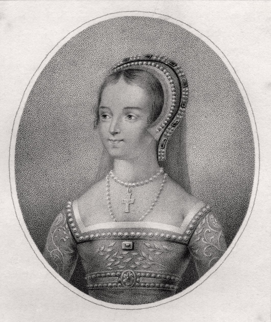 Catherine Parr, graviert von Bocquet, aus 