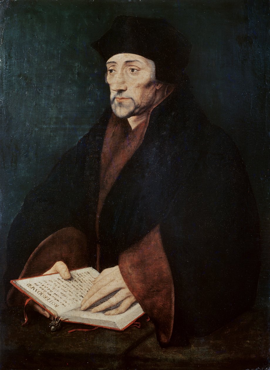 Porträt von Desiderius Erasmus (1466-1536) aus Rotterdam von Hans Holbein der Jüngere
