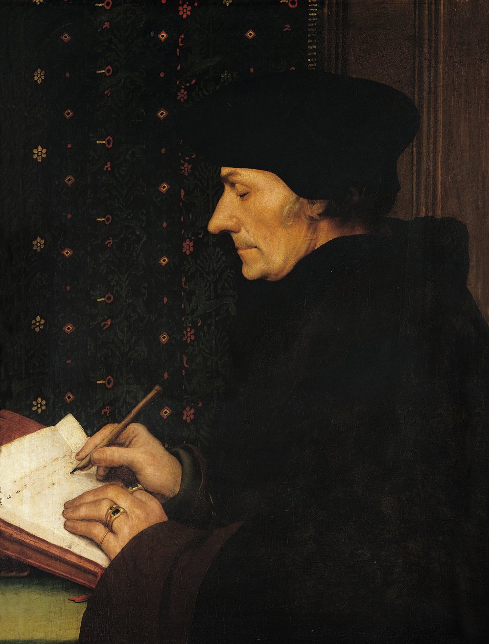 Porträt von Desiderius Erasmus von Hans Holbein der Jüngere