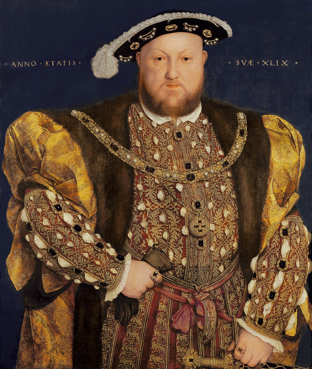 Porträt von Heinrich VIII. (1491-1547) im Alter von 49 Jahren, 1540 von Hans Holbein der Jüngere