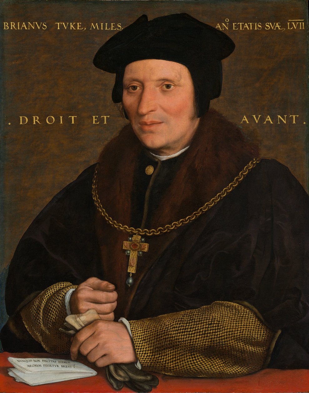Sir Brian Tuke, ca. 1527-8 oder ca. 1532-34 von Hans Holbein der Jüngere