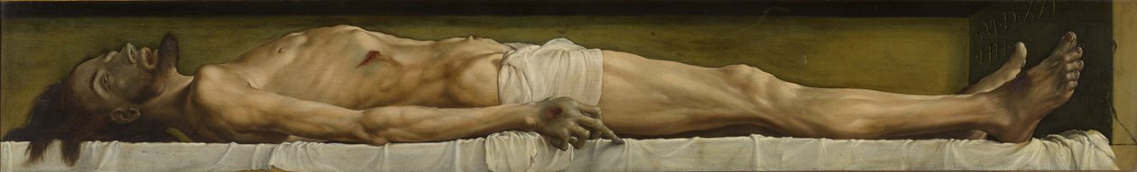 Der tote Christus von Hans Holbein der Jüngere