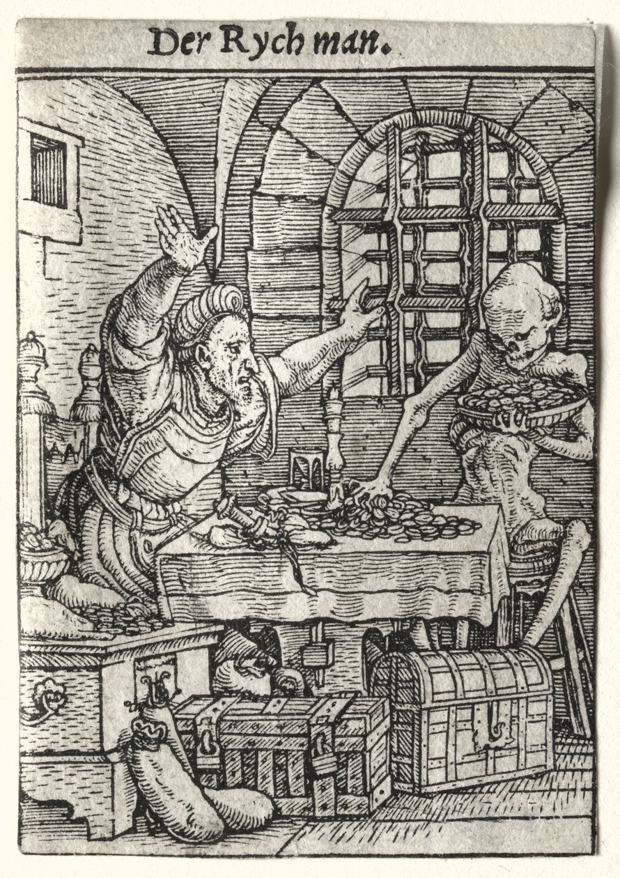 Totentanz: Der Geizhals von Hans Holbein the Younger
