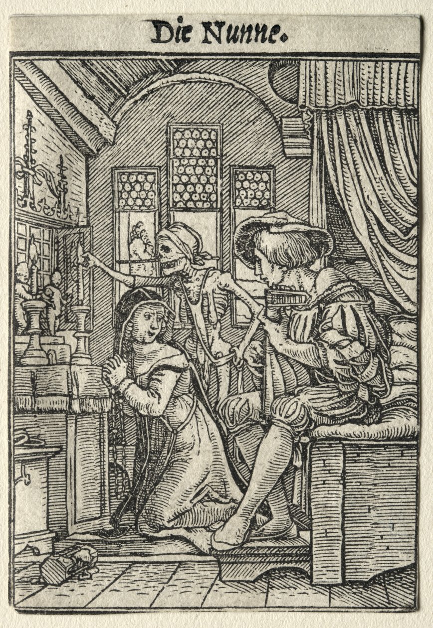 Totentanz: Die Nonne von Hans Holbein the Younger
