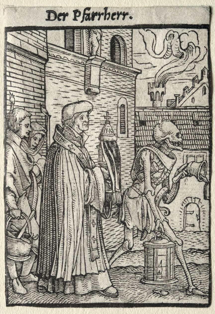 Totentanz: Der Pastor von Hans Holbein the Younger