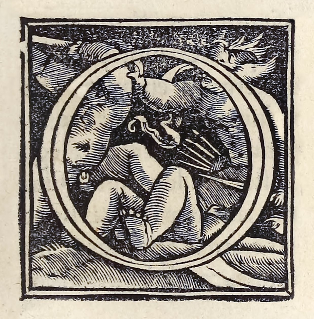 Illuminierte „O“ aus der dritten Basler Ausgabe von 