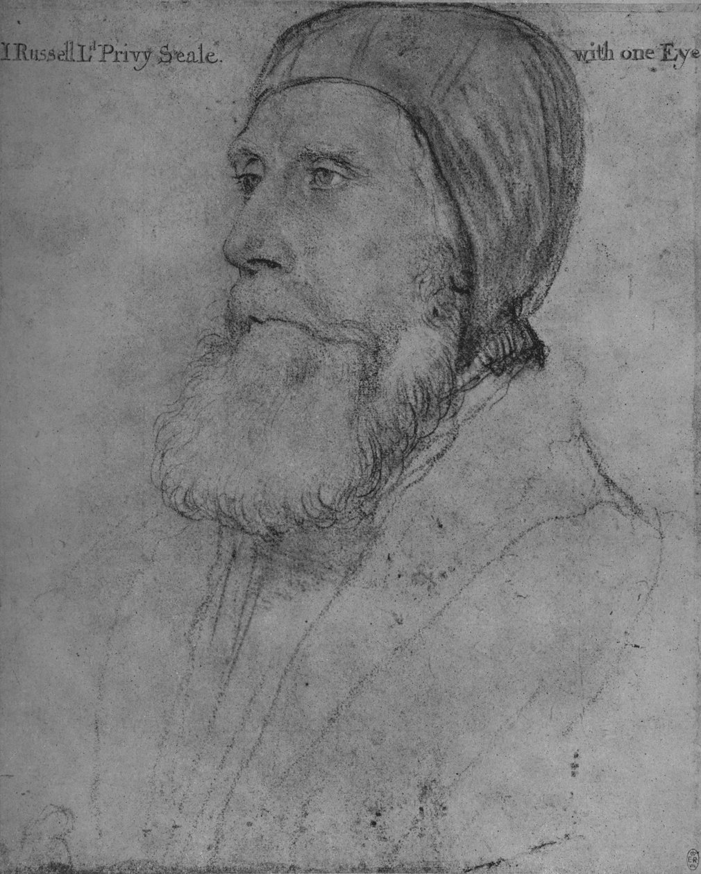 John Russell, Earl of Bedford, um 1532-1543 von Hans Holbein der Jüngere