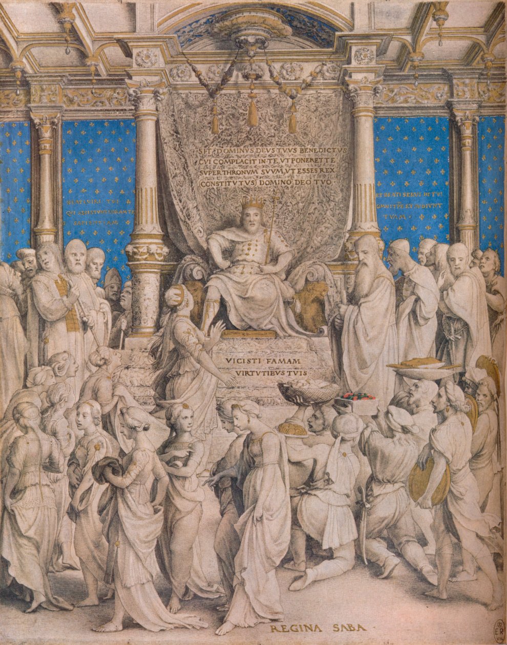 Salomo und die Königin von Saba, ca. 1534 von Hans Holbein der Jüngere