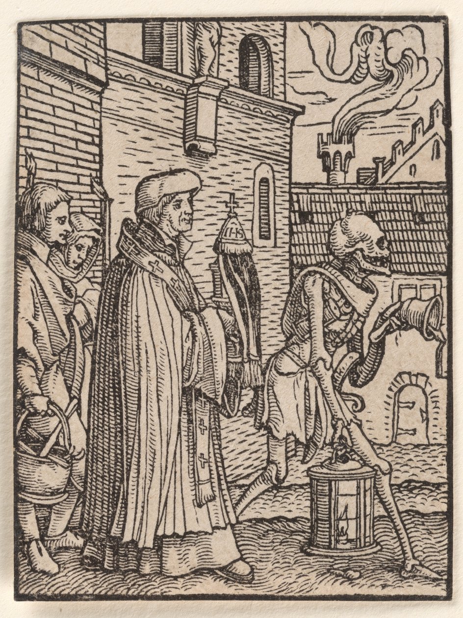 Der Priester, aus „Der Totentanz“ von Hans Holbein the Younger