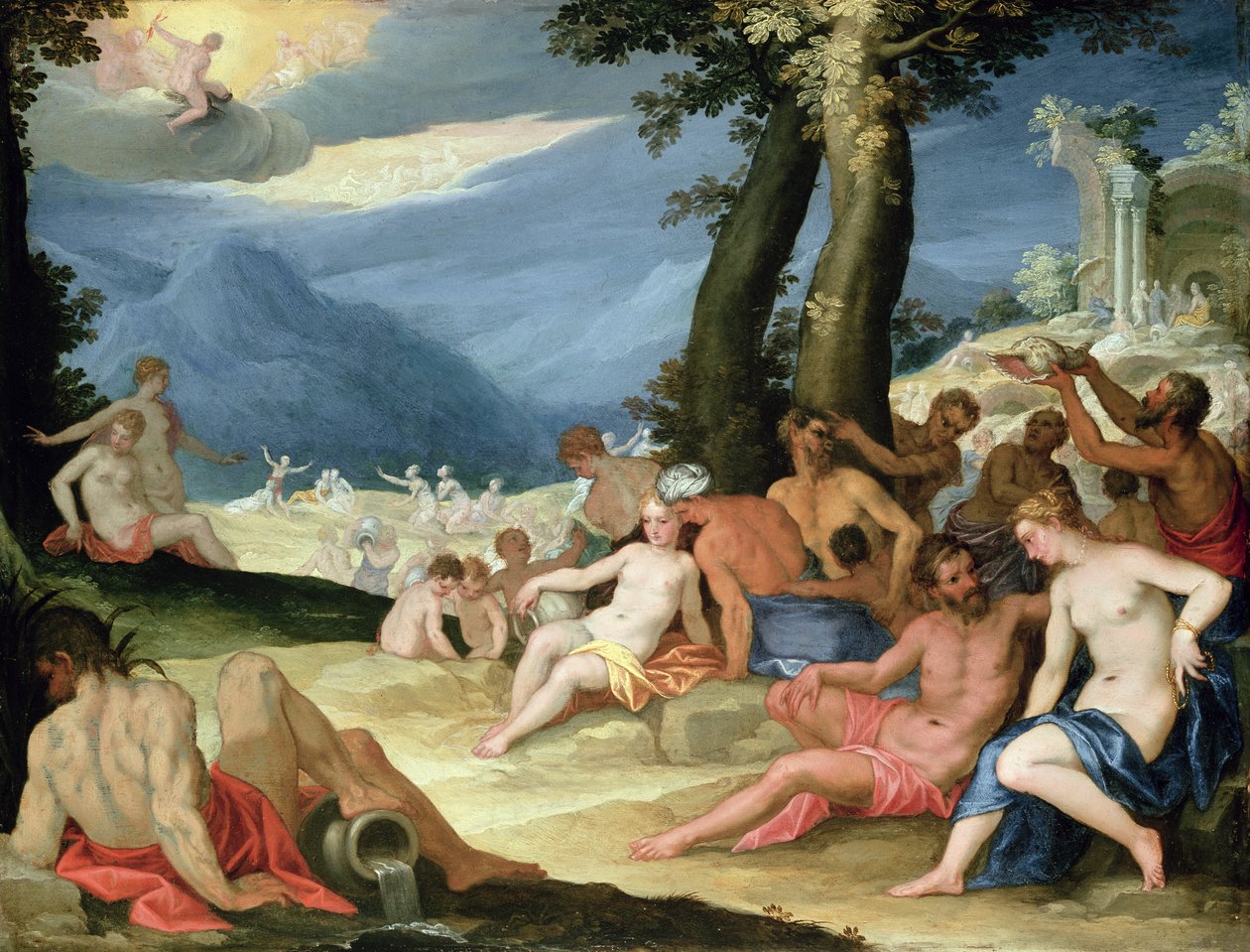 Die Dürre während Phaetons Reise mit der Sonne, 1604 von Hans I or Johann Rottenhammer