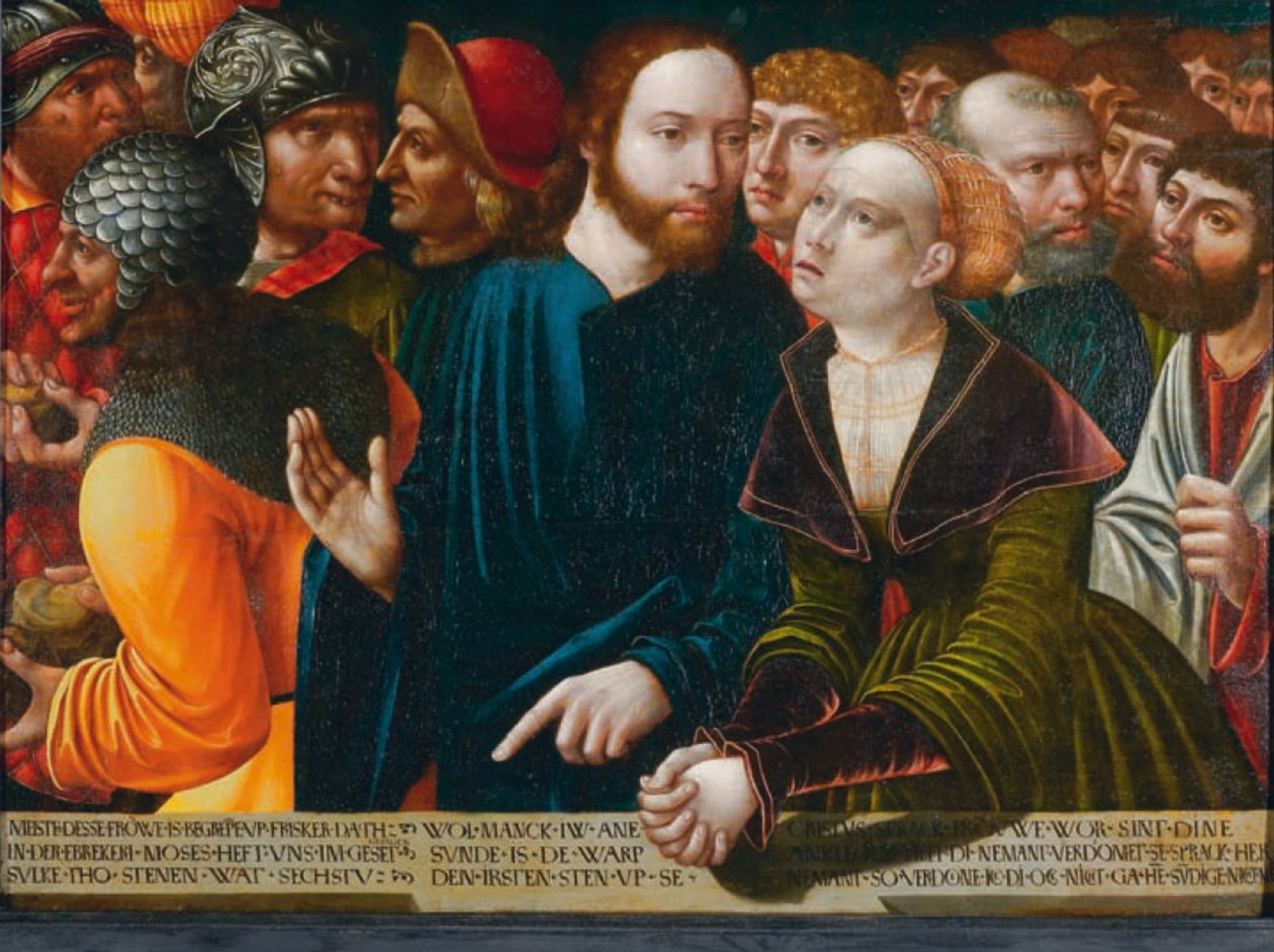 Christus und die Ehebrecherin von Hans Kemmer
