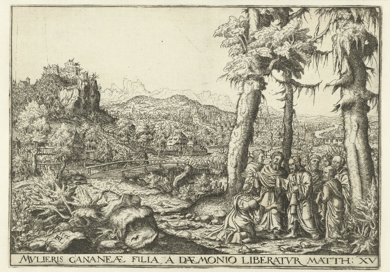 Landschaft mit Christus und der Frau aus Kanaan von Hans Lautensack
