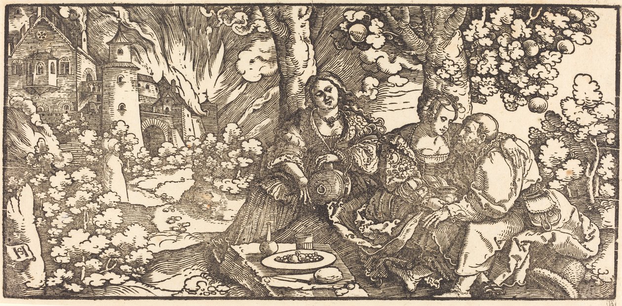 Lot und seine Töchter von Hans Leonard Schaufelein