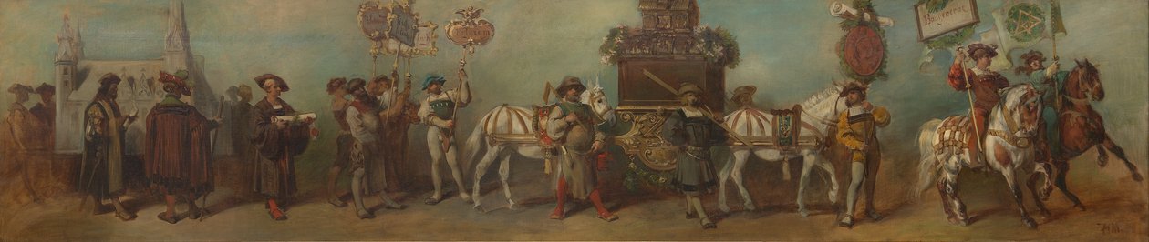 Entwurf zum Festzug 1879 - Das Baugewerbe von Hans Makart