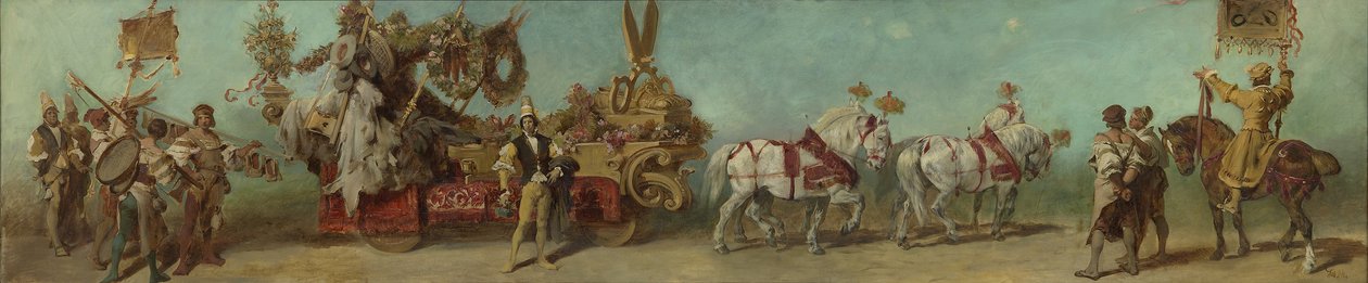 Entwurf zum Festzug 1879 - Die Bekleidungsindustrie von Hans Makart