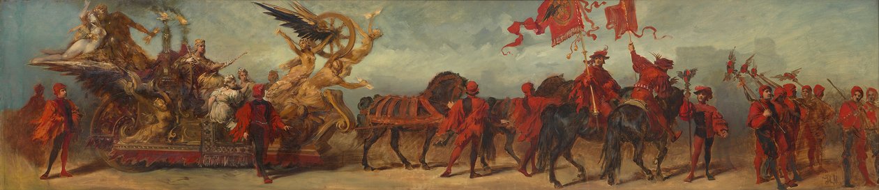 Entwurf zum Festzug 1879 - Die Eisenbahner von Hans Makart