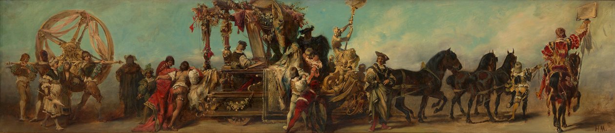 Entwurf zum Festzug 1879 - Die Textilindustrie von Hans Makart