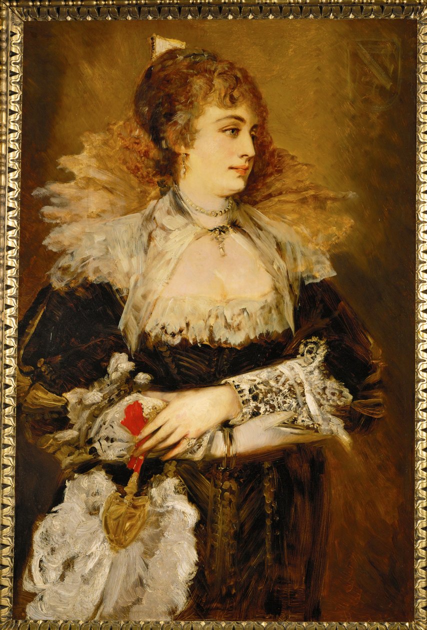 Hanna Klinkosch, ein bekanntes Mitglied der Wiener High Society von Hans Makart