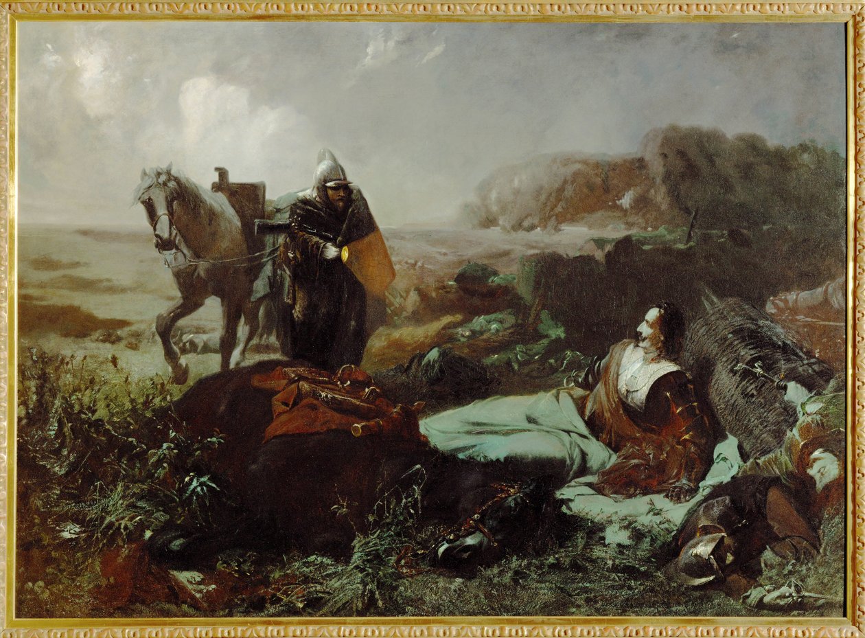 Der Tod von Graf Pappenheim, General im Dreißigjährigen Krieg von Hans Makart