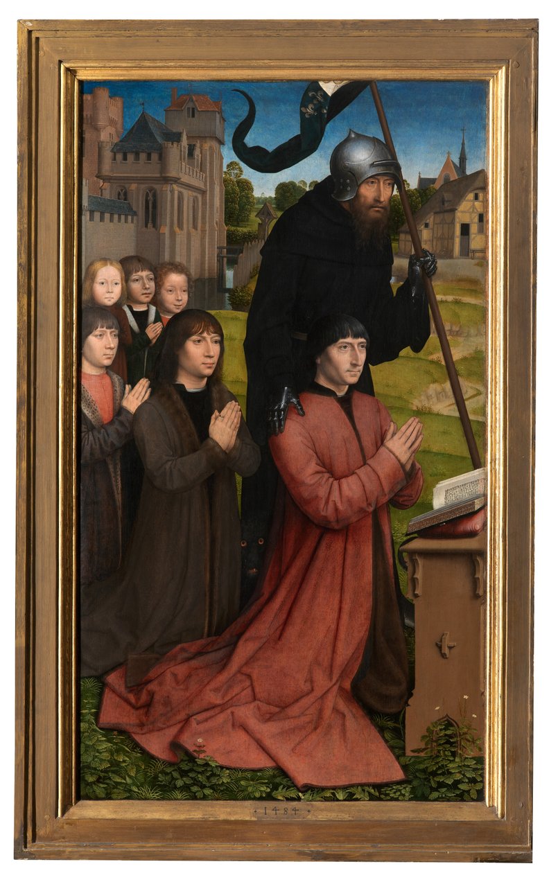 (Detail) Triptychon von Willem Moreel von Hans Memling
