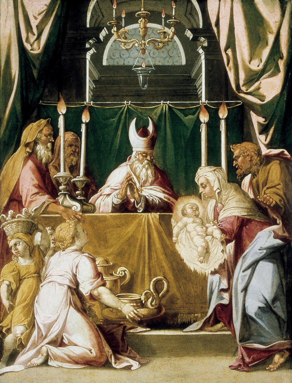 Die Darstellung im Tempel von Hans Muelich or Mielich