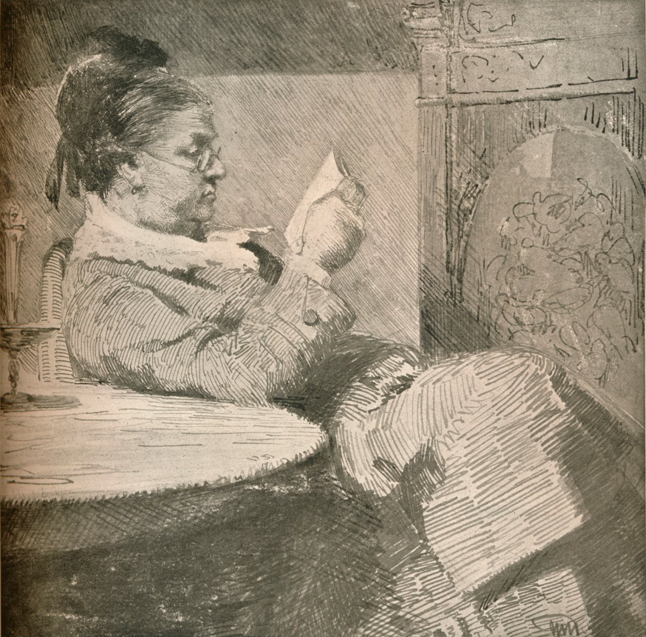 Porträt der Mutter des Künstlers, ca. 1912 von Hans Nikolaj Hansen