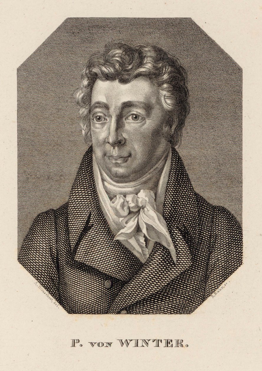 Porträt des Komponisten Peter von Winter 1754-1825 von Hans Rudolf Rahn