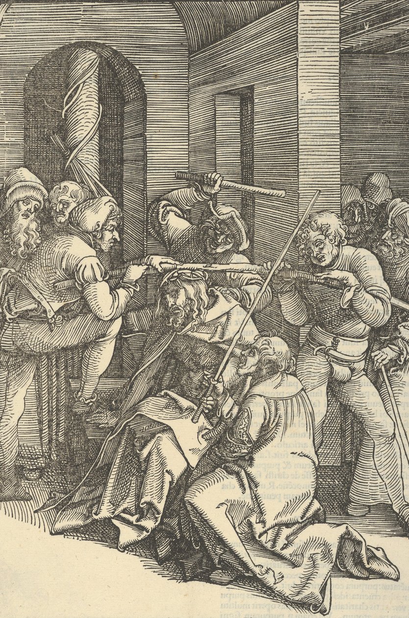 Christus mit Dornen gekrönt, aus Speculum passionis domini nostri Ihesu Christi, 1507 von Hans Schäufelein the Elder